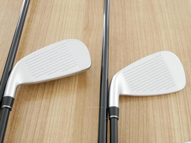 Iron set : PRGR : ชุดเหล็กกระเทย PRGR Super Egg Evolution (รุ่นล่าสุด ออกปี 2024 ตัวท๊อปสุด หน้าเด้งเกินกฏ ใช้แข่งไม่ได้ ตีไกลมากๆ) มีเหล็ก 5-Pw,Aw (7 ชิ้น) ก้านกราไฟต์ Flex R2 (M-35)