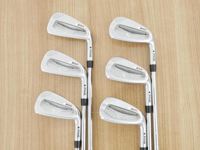 Iron set : Ping : ชุดเหล็ก Ping S55 มีเหล็ก 5-Pw (6 ชิ้น) ก้านเหล็ก Ping CFS Flex S