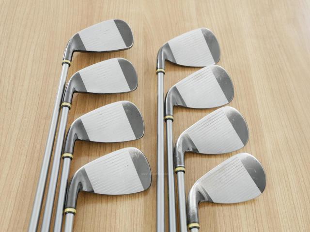 Iron set : PRGR : ชุดเหล็กกระเทย PRGR Super Egg Iron (ปี 2018 ตัวท๊อปสุด หน้าเด้งเกินกฏ ใช้แข่งไม่ได้ ตีไกลมากๆ) มีเหล็ก 6-Pw,Aw,As,Sw (8 ชิ้น) ก้านกราไฟต์ Flex R (M-37)