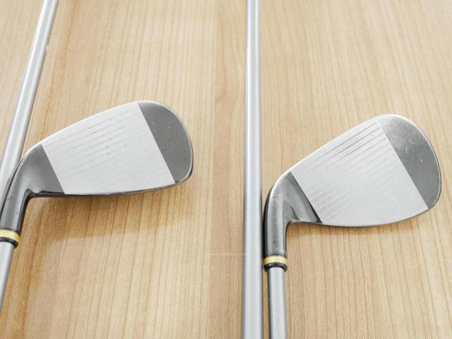 Iron set : PRGR : ชุดเหล็กกระเทย PRGR Super Egg Iron (ปี 2018 ตัวท๊อปสุด หน้าเด้งเกินกฏ ใช้แข่งไม่ได้ ตีไกลมากๆ) มีเหล็ก 6-Pw,Aw,As,Sw (8 ชิ้น) ก้านกราไฟต์ Flex R (M-37)