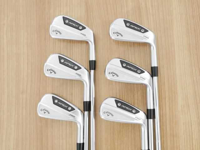 Iron set : Callaway : ชุดเหล็ก Callaway APEX Pro Forged (ออกปี 2024) มีเหล็ก 5-Pw (6 ชิ้น) ก้านเหล็ก Dynamic Gold 115 MID S200