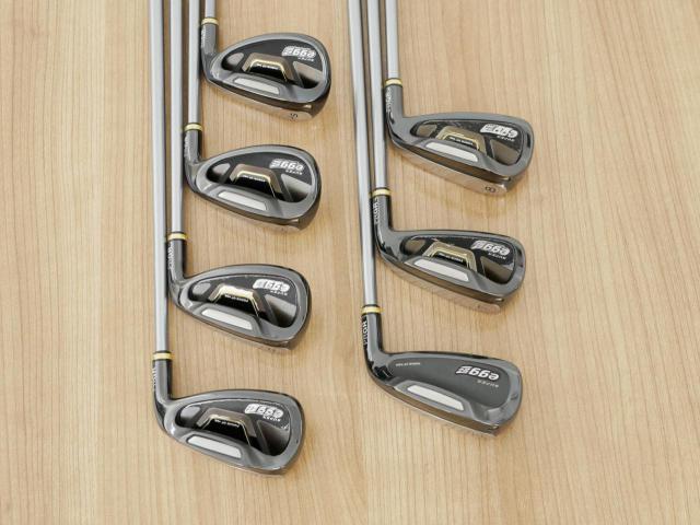 Iron set : PRGR : ชุดเหล็กกระเทย PRGR Super Egg Iron (ปี 2018 ตัวท๊อปสุด หน้าเด้งเกินกฏ ใช้แข่งไม่ได้ ตีไกมลมากๆ) มีเหล็ก 6-Pw,Aw,As (7 ชิ้น) ก้านกราไฟต์ Flex R (M-37)