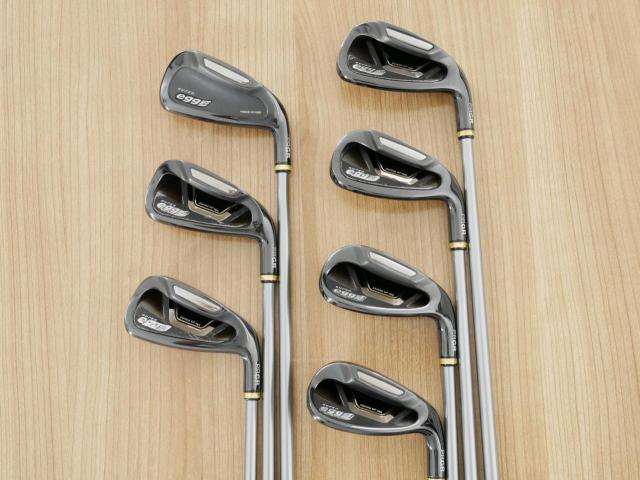 Iron set : PRGR : ชุดเหล็กกระเทย PRGR Super Egg Iron (ปี 2018 ตัวท๊อปสุด หน้าเด้งเกินกฏ ใช้แข่งไม่ได้ ตีไกมลมากๆ) มีเหล็ก 6-Pw,Aw,As (7 ชิ้น) ก้านกราไฟต์ Flex R (M-37)