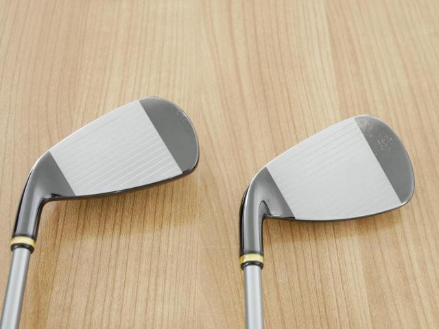 Iron set : PRGR : ชุดเหล็กกระเทย PRGR Super Egg Iron (ปี 2018 ตัวท๊อปสุด หน้าเด้งเกินกฏ ใช้แข่งไม่ได้ ตีไกมลมากๆ) มีเหล็ก 6-Pw,Aw,As (7 ชิ้น) ก้านกราไฟต์ Flex R (M-37)