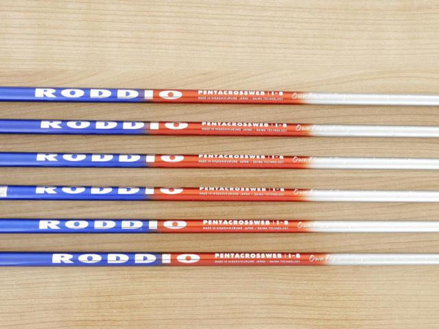 Iron set : PRGR : ชุดเหล็ก PRGR ID Nabla RS Forged มีเหล็ก 5-Pw (6 ชิ้น) ก้านกราไฟต์ Roddio I-8 Flex SR