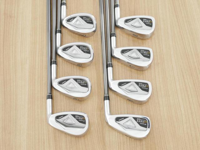 Iron set : Tourstage : ชุดเหล็ก Tourstage PHYZ Forged (ซีรี่ย์ท๊อป นุ่มไกล) มีเหล็ก 5-Pw,Aw,Sw (8 ชิ้น) ก้านกราไฟต์ Flex R