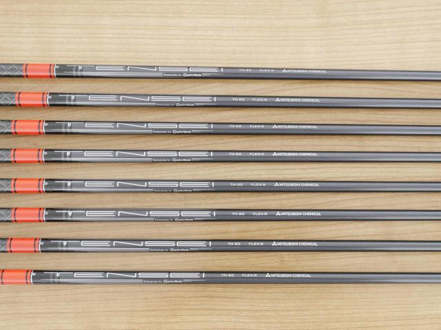 Iron set : Taylormade : ชุดเหล็ก Taylormade Stealth (ออกปี 2022 Japan Spec.) มีเหล็ก 5-Pw,Aw,Sw (8 ชิ้น) ก้านกราไฟต์ Mitsubishi Tensei TM60 Flex R