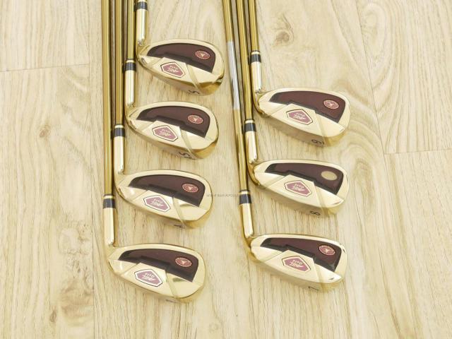 Iron set : Tsuruya : ชุดเหล็ก Tsuruya AXEL Gold Premium II (รุ่นปี 2017 ของใหม่ 6 หมื่นกว่าบาท หน้าเด้งสุดๆ ไกลสุดๆๆ) มีเหล็ก 7-Pw,Aw,As,Sw (7 ชิ้น) ก้านกราไฟต์ Flex S