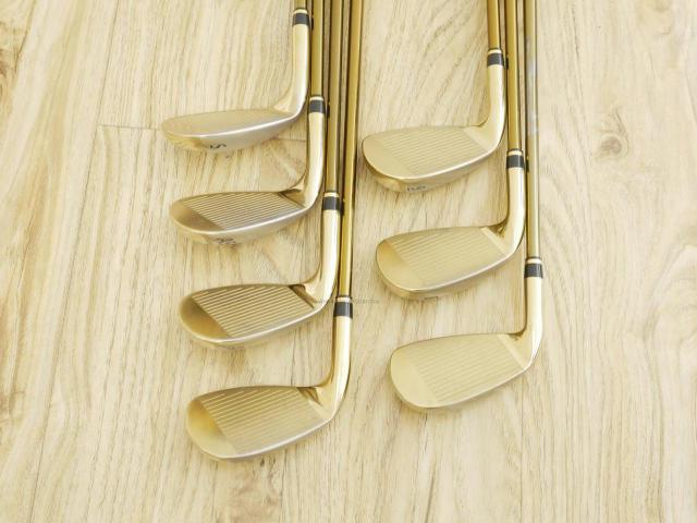 Iron set : Tsuruya : ชุดเหล็ก Tsuruya AXEL Gold Premium II (รุ่นปี 2017 ของใหม่ 6 หมื่นกว่าบาท หน้าเด้งสุดๆ ไกลสุดๆๆ) มีเหล็ก 7-Pw,Aw,As,Sw (7 ชิ้น) ก้านกราไฟต์ Flex S