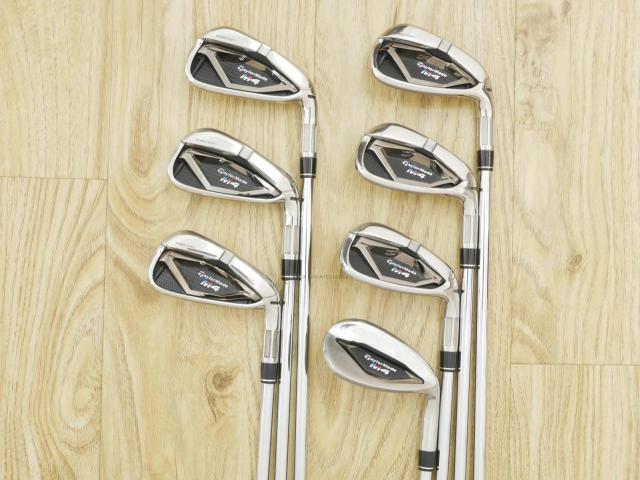 Iron set : Taylormade : ชุดเหล็ก Taylormade M4 (รุ่นปี 2019 Japan Spec) มีเหล็ก 5-Pw,Sw (7 ชิ้น) ก้านเหล็ก 90 Flex R