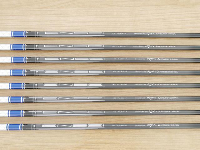 Iron set : Callaway : ชุดเหล็ก Callaway Paradym Ai Smoke Max Fast (ออกปี 2024 ตีง่ายมาก ไกล Japan Spec.) มีเหล็ก 6-Pw,Aw,Gw,Sw (8 ชิ้น) ก้านกราไฟต์ Fujikura TENSEI 40 Flex R