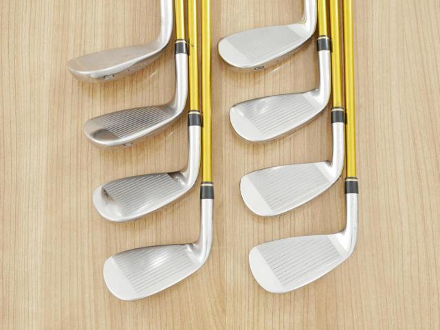 Iron set : Kasco : ชุดเหล็ก Kasco Power Tornado DF-III (หน้า Maraging ใบใหญ่ ตีง่าย ไกล) มีเหล็ก 5-Pw,Aw,Sw (8 ชิ้น) ก้านกราไฟต์ Flex S