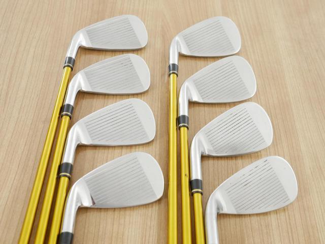 Iron set : Kasco : ชุดเหล็ก Kasco Power Tornado DF-III (หน้า Maraging ใบใหญ่ ตีง่าย ไกล) มีเหล็ก 5-Pw,Aw,Sw (8 ชิ้น) ก้านกราไฟต์ Flex S