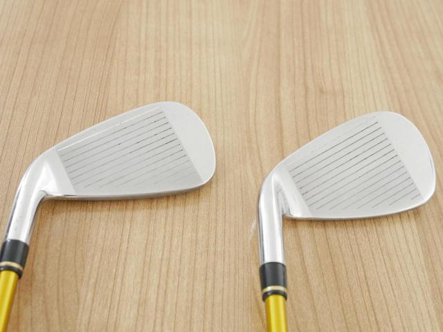 Iron set : Kasco : ชุดเหล็ก Kasco Power Tornado DF-III (หน้า Maraging ใบใหญ่ ตีง่าย ไกล) มีเหล็ก 5-Pw,Aw,Sw (8 ชิ้น) ก้านกราไฟต์ Flex S