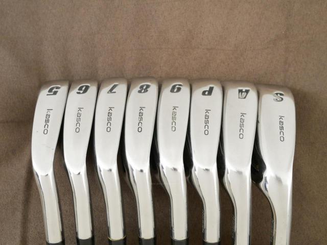 Iron set : Kasco : ชุดเหล็ก Kasco Power Tornado DF-III (หน้า Maraging ใบใหญ่ ตีง่าย ไกล) มีเหล็ก 5-Pw,Aw,Sw (8 ชิ้น) ก้านกราไฟต์ Flex S