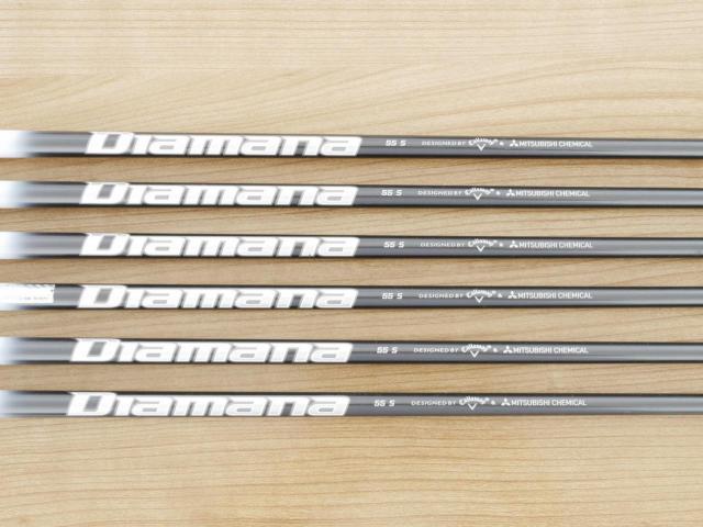 Iron set : Callaway : ชุดเหล็ก Callaway APEX DCB Forged (ปี 2022) มีเหล็ก 5-Pw (6 ชิ้น) ก้านกราไฟต์ Mitsubishi Diamana 55 Flex S