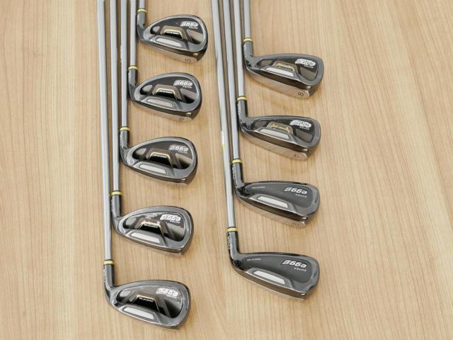 Iron set : PRGR : ชุดเหล็กกระเทย PRGR Super Egg Iron (ปี 2018 ตัวท๊อปสุด หน้าเด้งเกินกฏ ใช้แข่งไม่ได้ ตีไกมลมากๆ) มีเหล็ก 5-Pw,Aw,As,Sw (9 ชิ้น) ก้านกราไฟต์ Flex R (M-37)