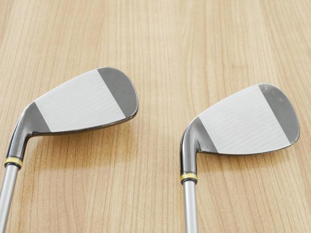 Iron set : PRGR : ชุดเหล็กกระเทย PRGR Super Egg Iron (ปี 2018 ตัวท๊อปสุด หน้าเด้งเกินกฏ ใช้แข่งไม่ได้ ตีไกมลมากๆ) มีเหล็ก 5-Pw,Aw,As,Sw (9 ชิ้น) ก้านกราไฟต์ Flex R (M-37)