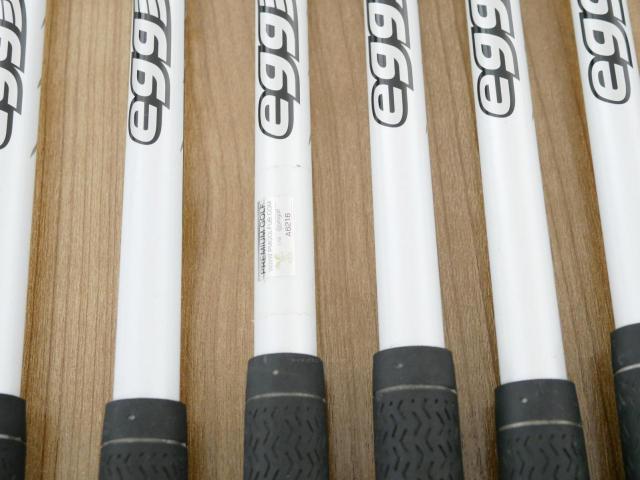 Iron set : PRGR : ชุดเหล็กกระเทย PRGR Super Egg Iron (ปี 2018 ตัวท๊อปสุด หน้าเด้งเกินกฏ ใช้แข่งไม่ได้ ตีไกมลมากๆ) มีเหล็ก 5-Pw,Aw,As,Sw (9 ชิ้น) ก้านกราไฟต์ Flex R (M-37)