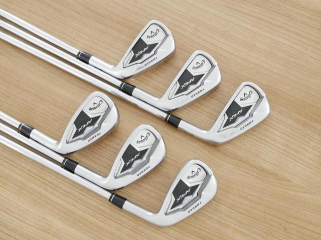 Iron set : Callaway : ชุดเหล็ก Callaway APEX Forged (ออกปี 2019) มีเหล็ก 5-Pw (6 ชิ้น) ก้านเหล็ก NS Pro ZELOS 8 Flex S