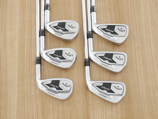 Iron set : Callaway : ชุดเหล็ก Callaway APEX Forged (ออกปี 2019) มีเหล็ก 5-Pw (6 ชิ้น) ก้านเหล็ก NS Pro ZELOS 8 Flex S