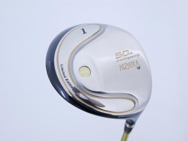 Driver : Honma : **ก้าน 3 ดาว** Honma 50th Anniversary (Limited Edition หายากมาก) Loft 10 ก้าน ARMRQ Flex S (3 ดาว)