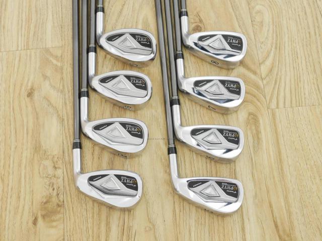 Iron set : Tourstage : ชุดเหล็ก Tourstage PHYZ Forged (ซีรี่ย์ท๊อป นุ่มไกล) มีเหล็ก 5-Pw,Aw,Sw (8 ชิ้น) ก้านกราไฟต์ Flex R