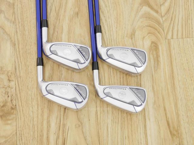 Iron set : Yamaha : **ของใหม่ ยังไม่แกะพลาสติก** ชุดเหล็ก Yamaha Inpres DriveStar (รุ่นล่าสุด ปี 2023 ตีไกลที่สุด ไกลกว่าเหล็กทั่วไป 2 เบอร์ หน้าเด้งมากๆ) มีเหล็ก 7-Pw (4 ชิ้น) ก้านกราไฟต์ Fujikura Speeder NX M423i Flex R