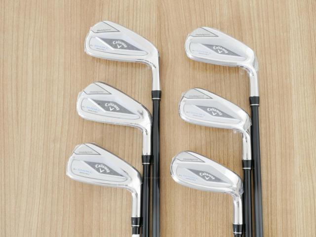 Iron set : Callaway : **ของใหม่ ยังไม่แกะพลาสติก** ชุดเหล็ก Callaway Paradym Ai Smoke Max Fast (ออกปี 2024 ตีง่ายมาก ไกล Japan Spec.) มีเหล็ก 6-Pw,Gw (6 ชิ้น) ก้านกราไฟต์ Fujikura TENSEI 40 Flex R