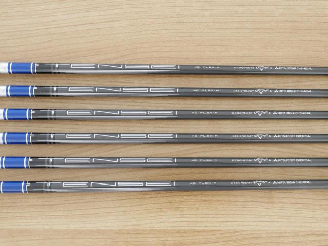Iron set : Callaway : **ของใหม่ ยังไม่แกะพลาสติก** ชุดเหล็ก Callaway Paradym Ai Smoke Max Fast (ออกปี 2024 ตีง่ายมาก ไกล Japan Spec.) มีเหล็ก 6-Pw,Gw (6 ชิ้น) ก้านกราไฟต์ Fujikura TENSEI 40 Flex R