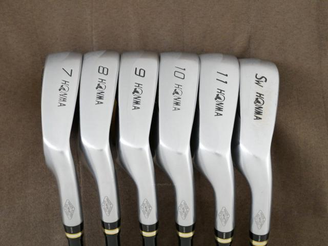 Iron set : Honma : **ก้าน 3 ดาว** ชุดเหล็ก Honma Beres IE-01 (ใบใหญ่ ลอยง่าย เหมาะกับซีเนียร์) มีเหล็ก 7-11,Sw (6 ชิ้น) ก้าน ARMRQ 6 (45) Flex R (3 ดาว)