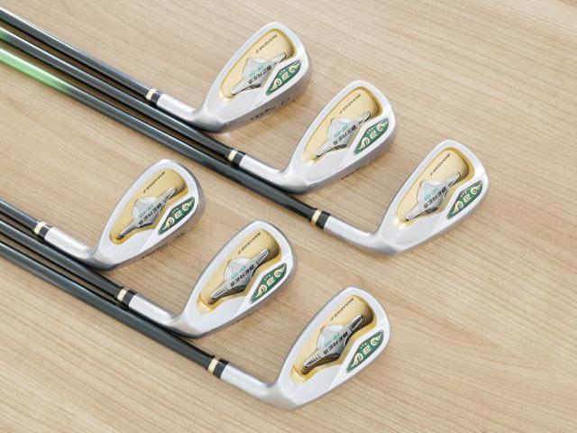 Iron set : Honma : **ก้าน 3 ดาว** ชุดเหล็ก Honma Beres IE-01 (ใบใหญ่ ลอยง่าย เหมาะกับซีเนียร์) มีเหล็ก 7-11,Sw (6 ชิ้น) ก้าน ARMRQ 6 (45) Flex R (3 ดาว)