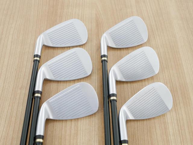 Iron set : Honma : **ก้าน 3 ดาว** ชุดเหล็ก Honma Beres IE-01 (ใบใหญ่ ลอยง่าย เหมาะกับซีเนียร์) มีเหล็ก 7-11,Sw (6 ชิ้น) ก้าน ARMRQ 6 (45) Flex R (3 ดาว)