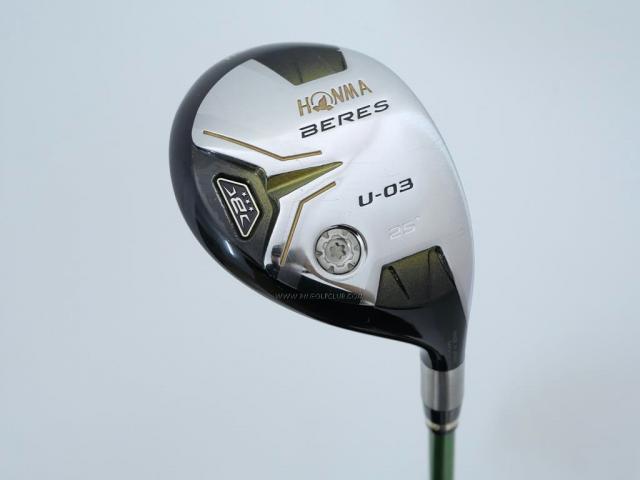 Fairway Wood : Honma : **ก้าน 3 ดาว** ไม้กระเทย Honma Beres U-03 (ออกปี 2015) Loft 25 ก้าน ARMRQ 8 (45) Flex R (3 ดาว)