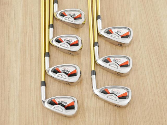 Iron set : Katana : ชุดเหล็ก Katana Sword ATC-589a (หน้าเด้ง) มีเหล็ก 6-Pw,Aw,Sw (7 ชิ้น) ก้านกราไฟต์ Fujikura Speeder 589 Flex SR