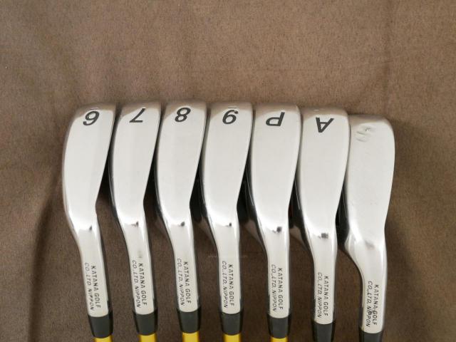 Iron set : Katana : ชุดเหล็ก Katana Sword ATC-589a (หน้าเด้ง) มีเหล็ก 6-Pw,Aw,Sw (7 ชิ้น) ก้านกราไฟต์ Fujikura Speeder 589 Flex SR