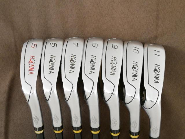 Iron set : Honma : ชุดเหล็ก Honma Beres IS-01 (หน้าเด้ง Maraging) มีเหล็ก 5-11 (7 ชิ้น เทียบเท่า 4-Pw) ก้าน ARMRQ 6 (49) FLex R (2 ดาว)