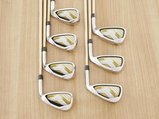 Iron set : Katana : ชุดเหล็ก Katana Sword Sniper Gold (ปี 2016 หน้าเด้ง) มีเหล็ก 6-Pw,Aw,Sw (7 ชิ้น) ก้านกราไฟต์ Fujikura Speeder 556 FLex R
