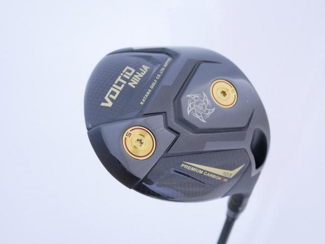 Driver : Katana : ไดรเวอร์ Katana Voltio NINJA Premium Carbon II HI (รุ่นใหม่ล่าสุด ออกปี 2025 หน้าเด้งเกินกฏ ตีไกลมากๆ) Loft 10.5 ก้าน Tour AD VG-02 Flex R