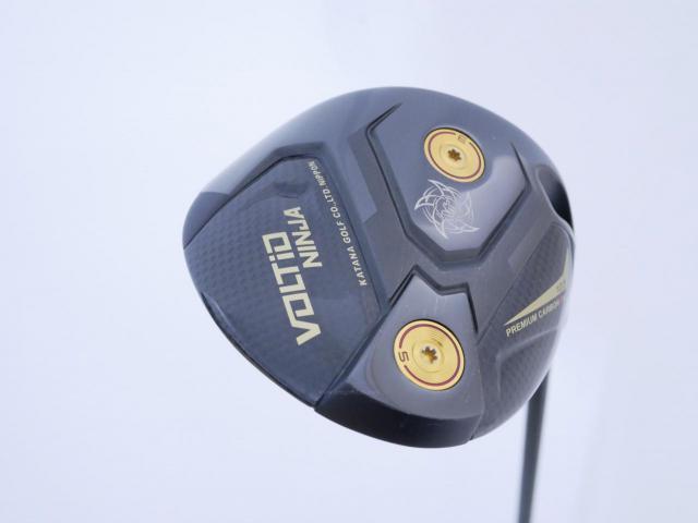 Driver : Katana : ไดรเวอร์ Katana Voltio NINJA Premium Carbon II HI (รุ่นใหม่ล่าสุด ออกปี 2025 หน้าเด้งเกินกฏ ตีไกลมากๆ) Loft 10.5 ก้าน Tour AD VG-02 Flex R