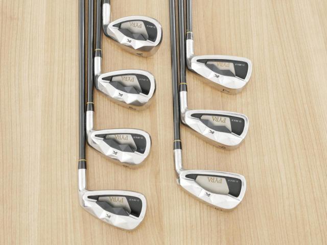 Iron set : Kasco : ชุดเหล็ก Kasco D-Max PYRA มีเหล็ก 5-Pw,Aw (7 ชิ้น) ก้านกราไฟต์ Flex R