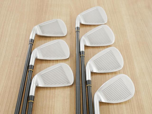 Iron set : Kasco : ชุดเหล็ก Kasco D-Max PYRA มีเหล็ก 5-Pw,Aw (7 ชิ้น) ก้านกราไฟต์ Flex R