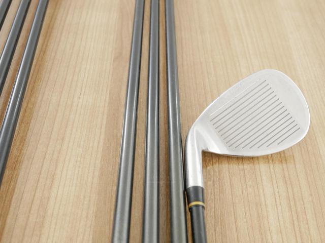 Iron set : Kasco : ชุดเหล็ก Kasco D-Max PYRA มีเหล็ก 5-Pw,Aw (7 ชิ้น) ก้านกราไฟต์ Flex R