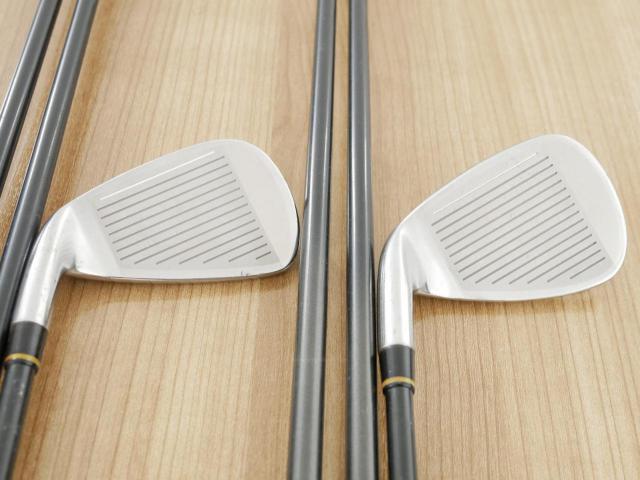 Iron set : Kasco : ชุดเหล็ก Kasco D-Max PYRA มีเหล็ก 5-Pw,Aw (7 ชิ้น) ก้านกราไฟต์ Flex R