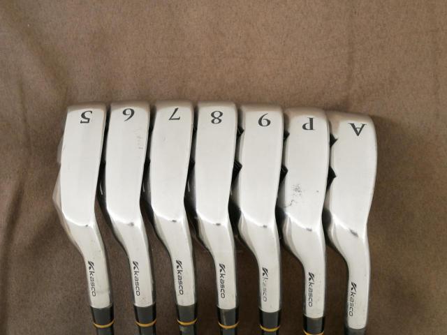 Iron set : Kasco : ชุดเหล็ก Kasco D-Max PYRA มีเหล็ก 5-Pw,Aw (7 ชิ้น) ก้านกราไฟต์ Flex R