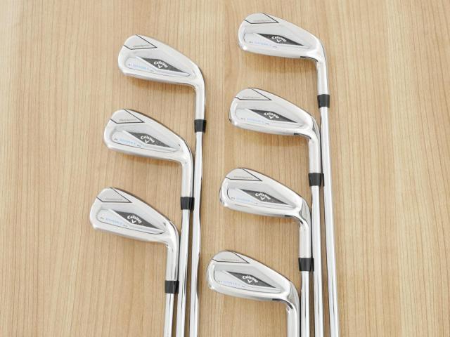 Iron set : Callaway : ชุดเหล็ก Callaway Paradym Ai Smoke HL (ออกปี 2024 ตีง่ายมาก ไกล Japan Spec.) มีเหล็ก 5-Pw,Aw (7 ชิ้น) ก้านเหล็ก NS Pro ZELOS 7 Flex S