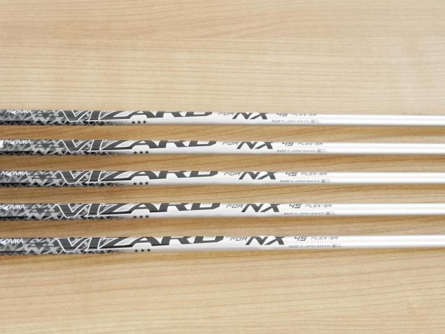 Iron set : Honma : **ก้าน 3 ดาว** ชุดเหล็ก Honma Beres NX (รุ่นปี 2023) มีเหล็ก 7-11 (5 ชิ้น) ก้านกราไฟต์ Honma Vizard NX 45 Flex SR (3 ดาว)