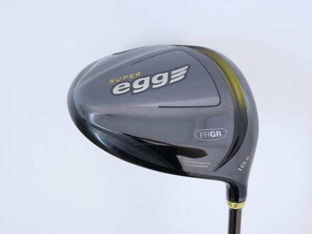 Driver : PRGR : ไดรเวอร์ PRGR Super EGG (รุ่นใหม่ ออกปี 2018 หน้าเด้งเกินกฏ COR 0.86) Loft 10.5 ก้าน M-37 Flex R