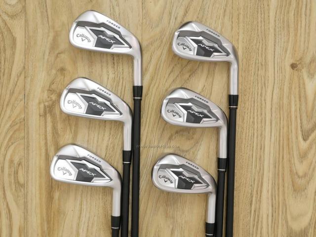 Iron set : Callaway : ชุดเหล็ก Callaway APEX Forged (ออกปี 2019) มีเหล็ก 5-Pw (6 ชิ้น) ก้านกราไฟต์ Fujikura Speeder Evolution Flex R