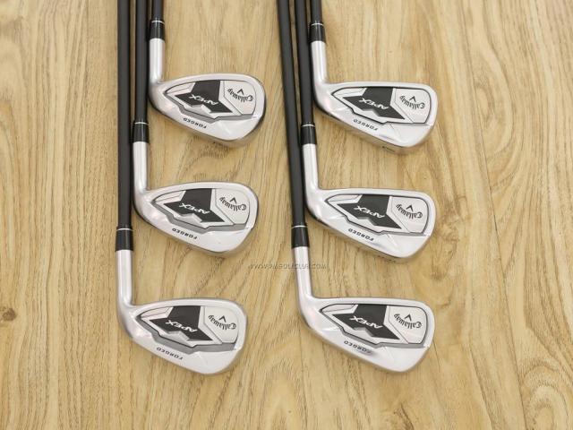 Iron set : Callaway : ชุดเหล็ก Callaway APEX Forged (ออกปี 2019) มีเหล็ก 5-Pw (6 ชิ้น) ก้านกราไฟต์ Fujikura Speeder Evolution Flex R